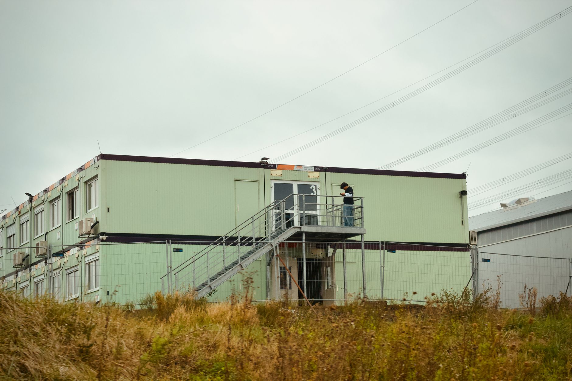 Kontormodul med udvendig trappe